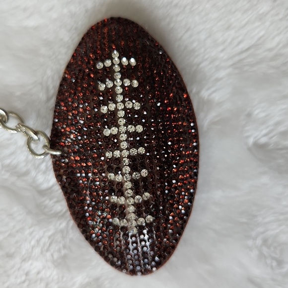 Miami Dolphins Football And Orange Helmet Keychain Set Bag Charm - Picture 3 of 4